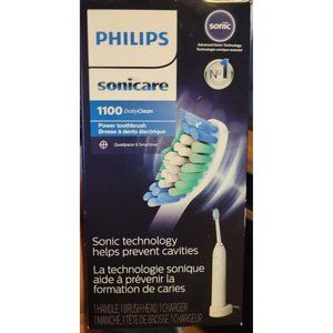 Philips Sonicare DailyClean 1100 Rechargeable Electric Power Toothbrush, White